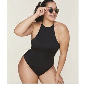 ANDIE the Asbury One Piece  Swimsuit In Black NWT Size L
